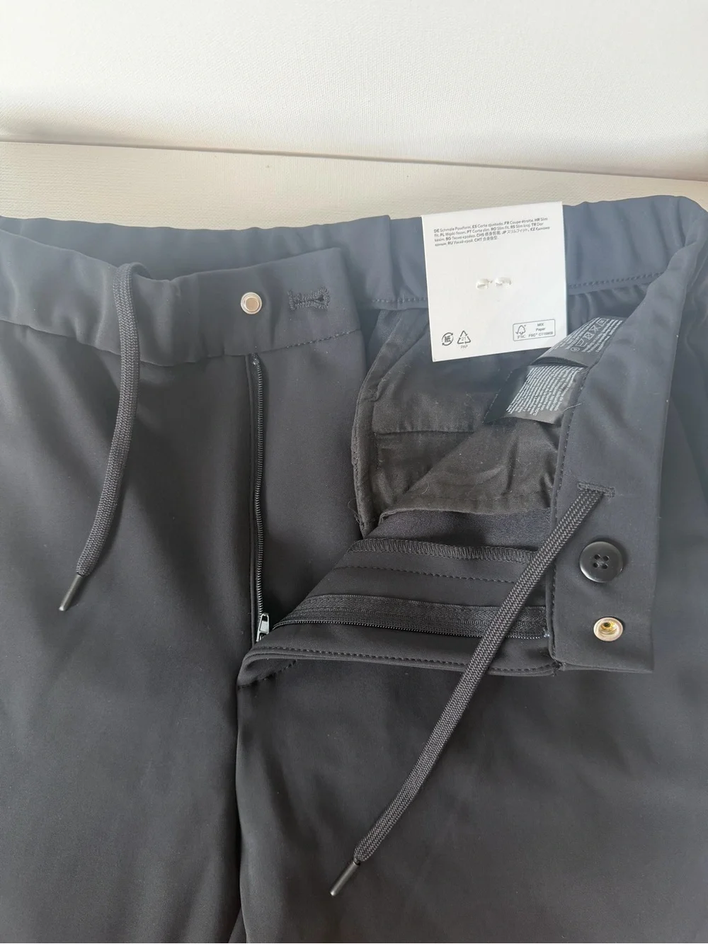 H&M Slim Fit Black Men's Golf/Dress Pants